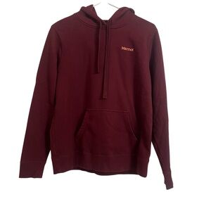Marmot Burgundy Hoodie medium sweater